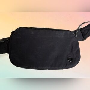 Lululemon Black Nylon Belt Bag Crossbody Fanny Pack One Size